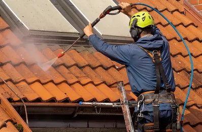 Démoussage et hydrofuge de toiture à Montcarra